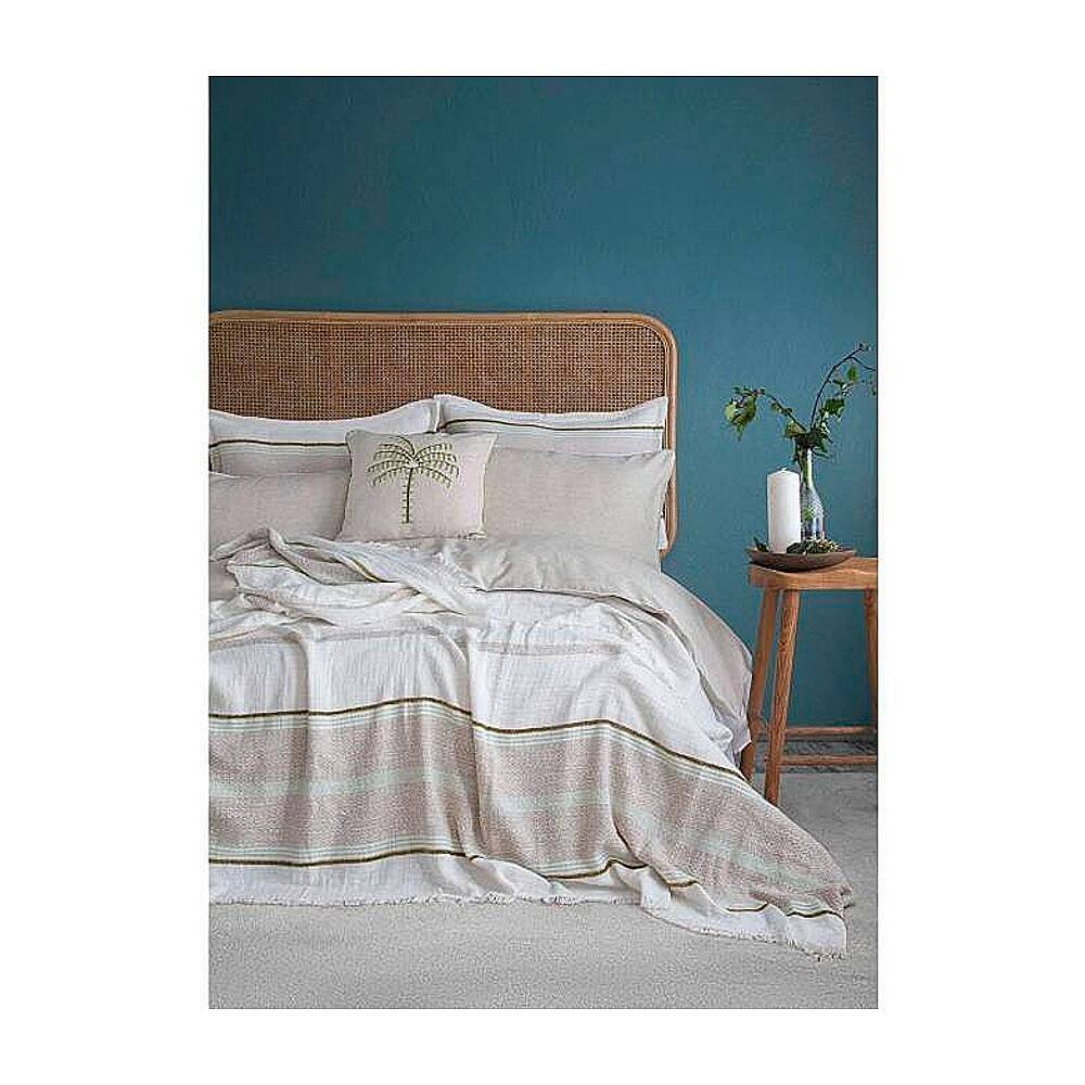 Apricitas Home Yatak Örtüsü Set Çift Kişilik Cali Olive - 1