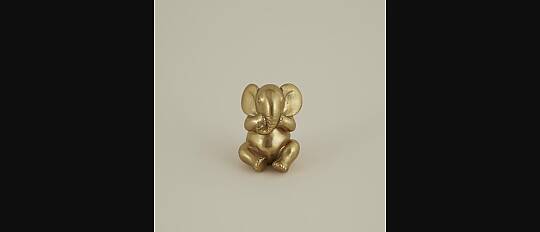KARACA HOME ELEPHANT BİBLO GOLD 9X9*12CM NOT WATCHING