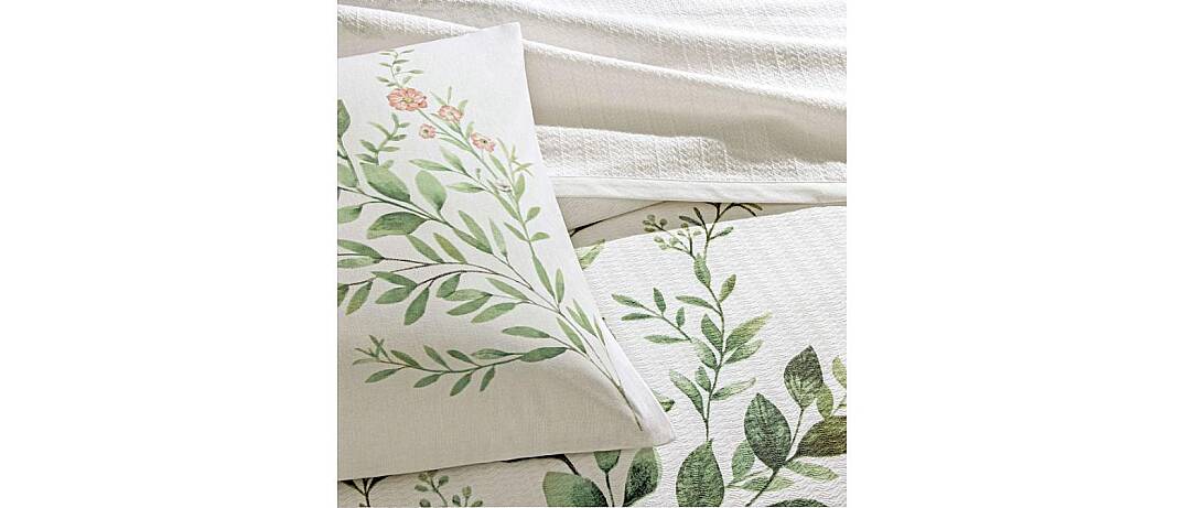 Taç Pike Takımı Tek Kişilik Bloomy Yeşil 5059 - 1